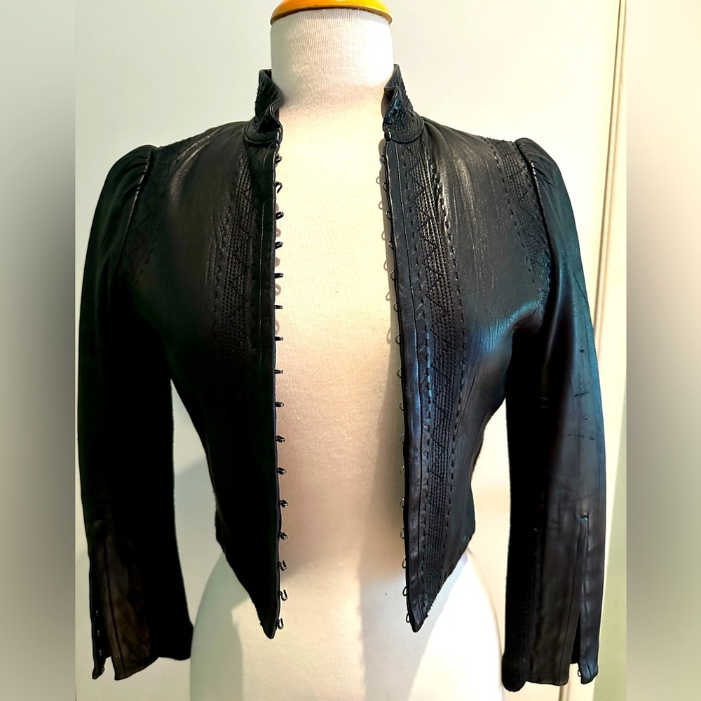 Vintage Ya-Ya Leather Crop Jacket Size S